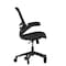 Flash Furniture Black Mesh Mid-Back Task Chair with Roller Wheels BL-X-5M-BK-RLB-GG - alternate 7